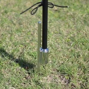 Pole With Ground Stake And Free Carrying Case